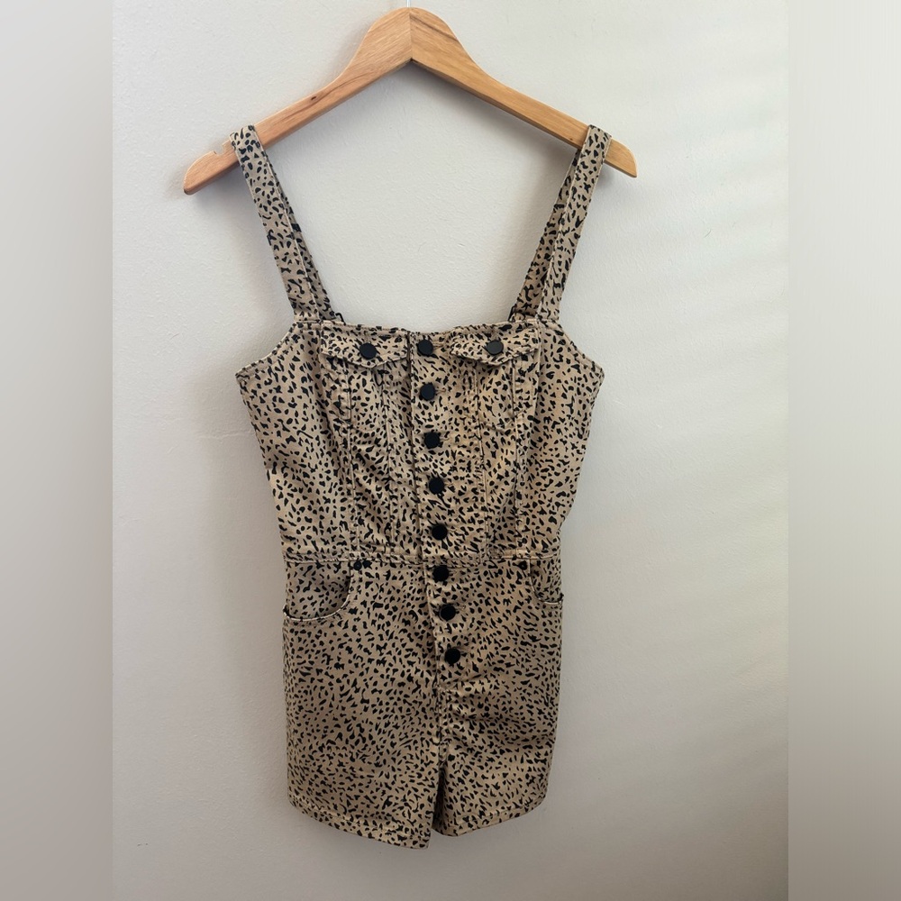 Volcom Leopard Print Romper